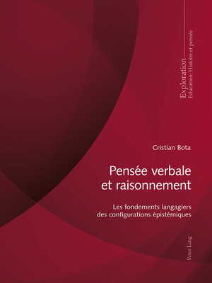 cover image of Pensée verbale et raisonnement